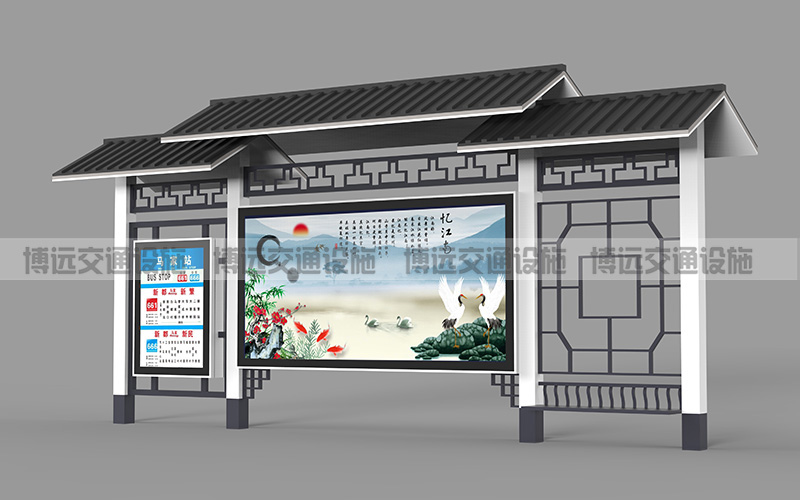 仿古候车亭BY-FDZN-013